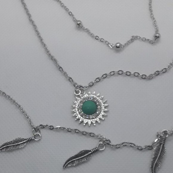 Southwest Style Multilayer Necklace - Picture 2 of 4